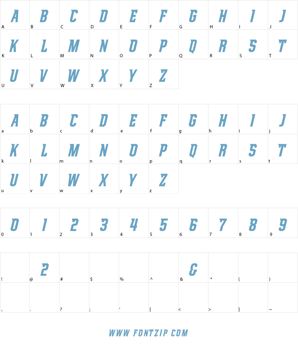 NCAA Delaware Blue Hens Font Character